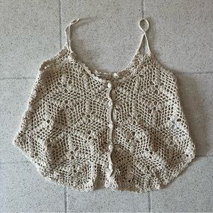 Crochet crop tank